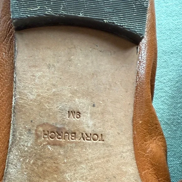 Tory Burch Brown Leather Loafers - Picture 3 of 4